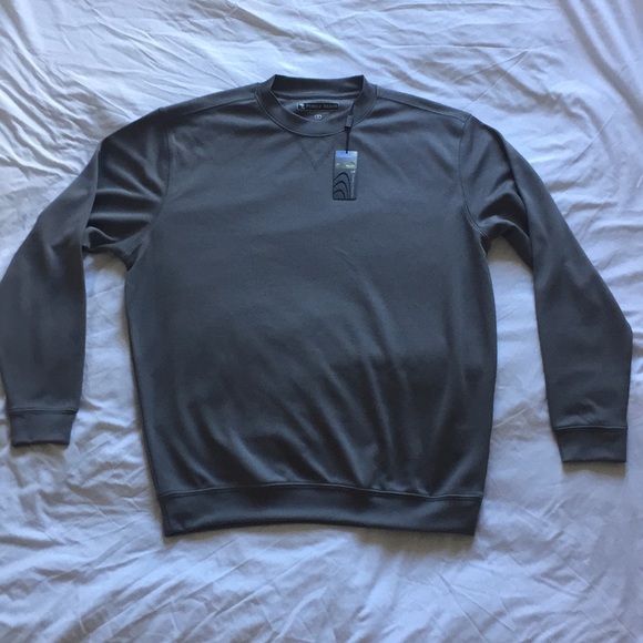 NWT Pebble Beach Crew Neck Golf Gray Sweater sz M - Picture 1 of 3